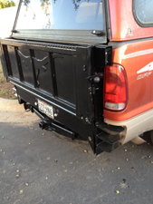 finshed lift gate with longhorn