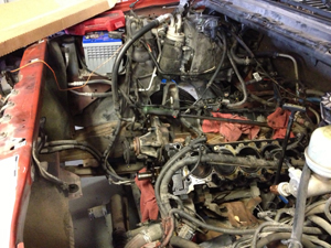 Triton Engine with pulled heads