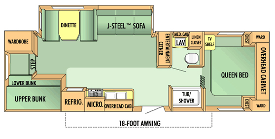 Jayco 29FBS Floorplan