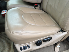 new leather seats installed