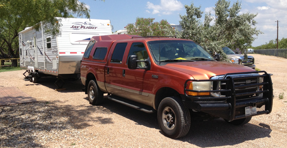 parked at San Angelo KOA